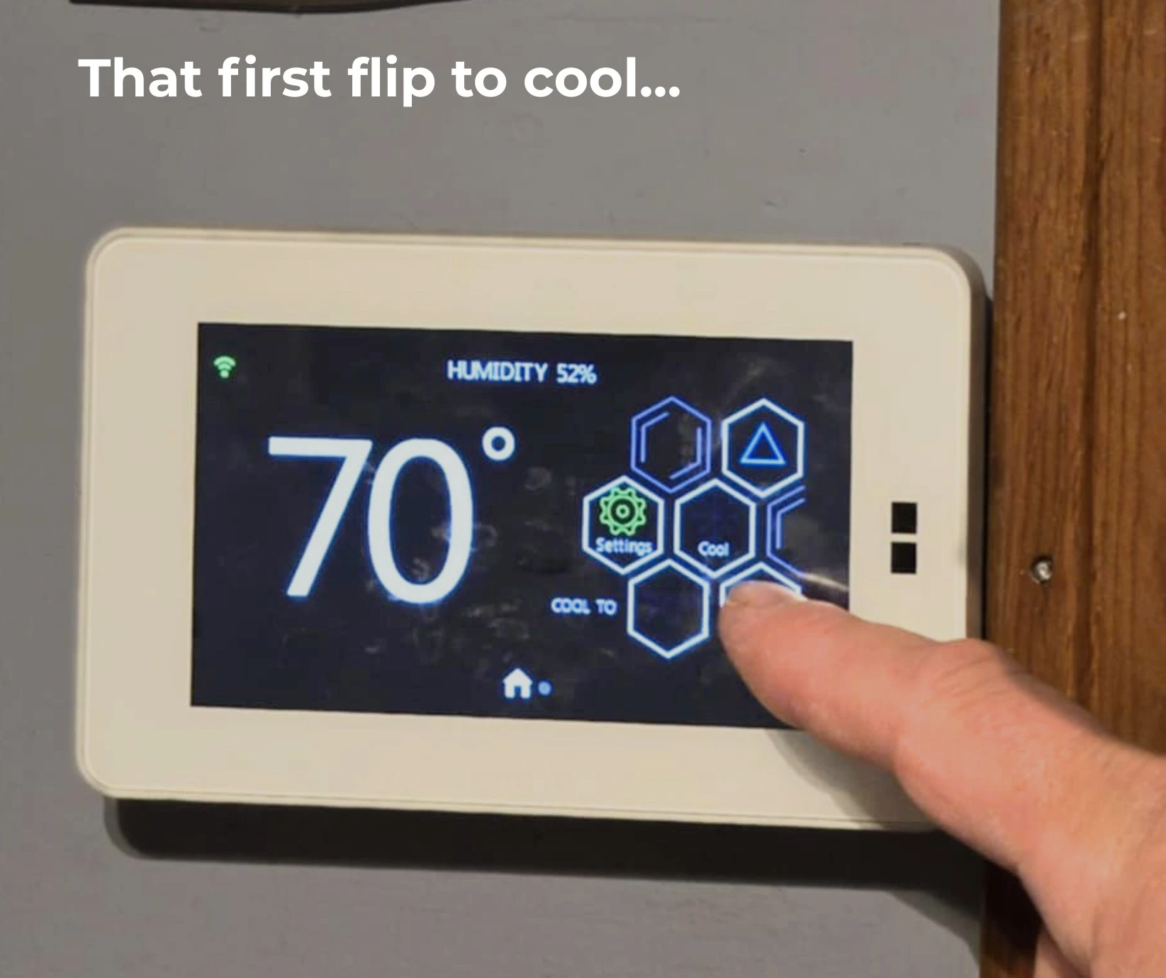 Smart thermostat switched to cool mode after a Plainfield AC tune-up
